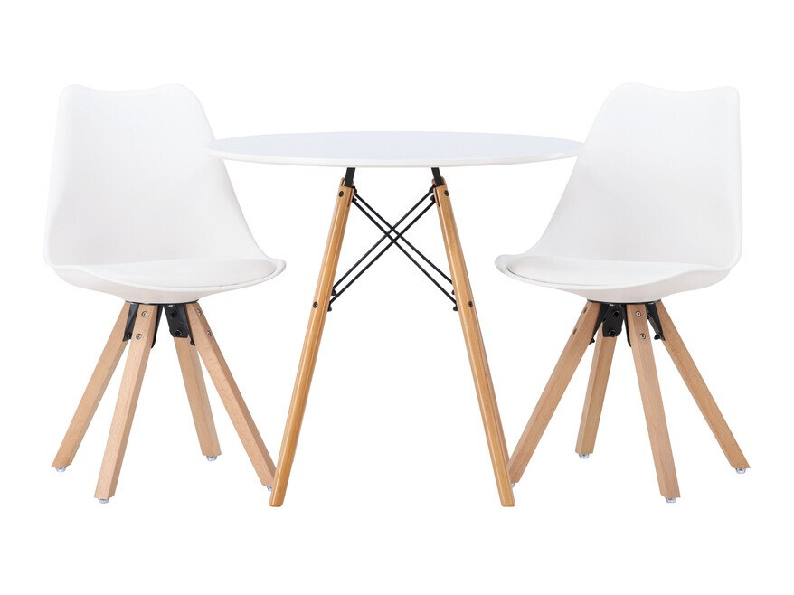 Set de mese Dallas 4244 (Alb + Maro deschis)