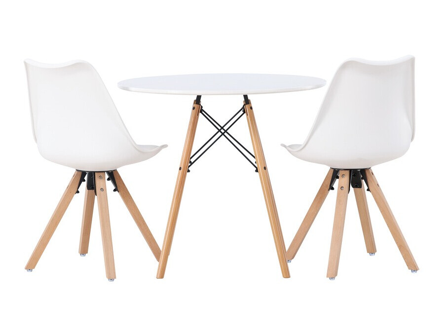 Set de mese Dallas 4244 (Alb + Maro deschis)