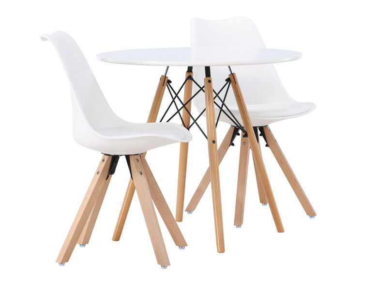 Set de mese Dallas 4244 (Alb + Maro deschis)