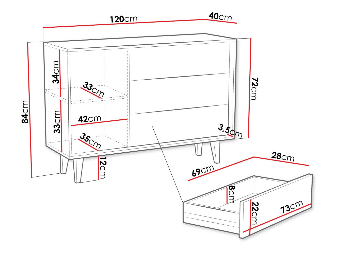 Comodă Comfivo Romtori