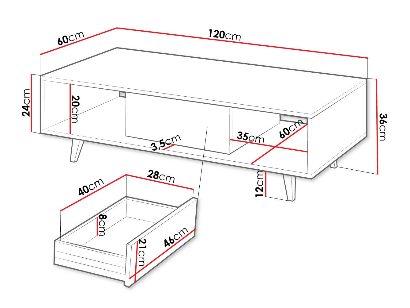 Măsuță de cafea Comfivo Romtori