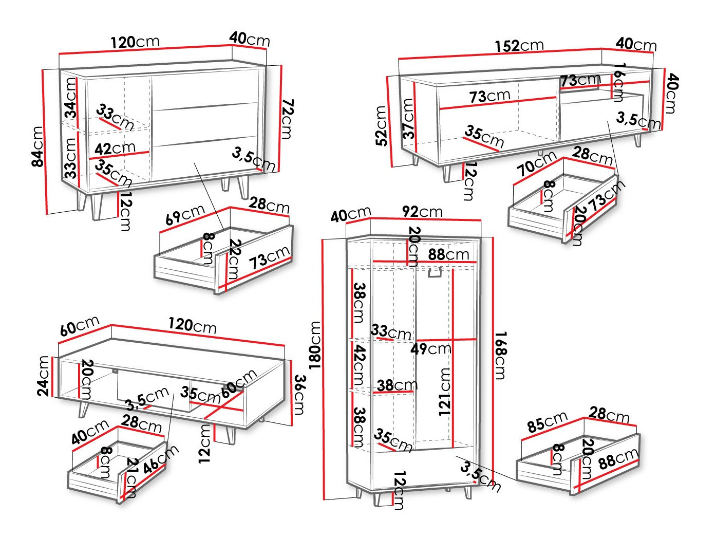 Set de living Comfivo Romtori I