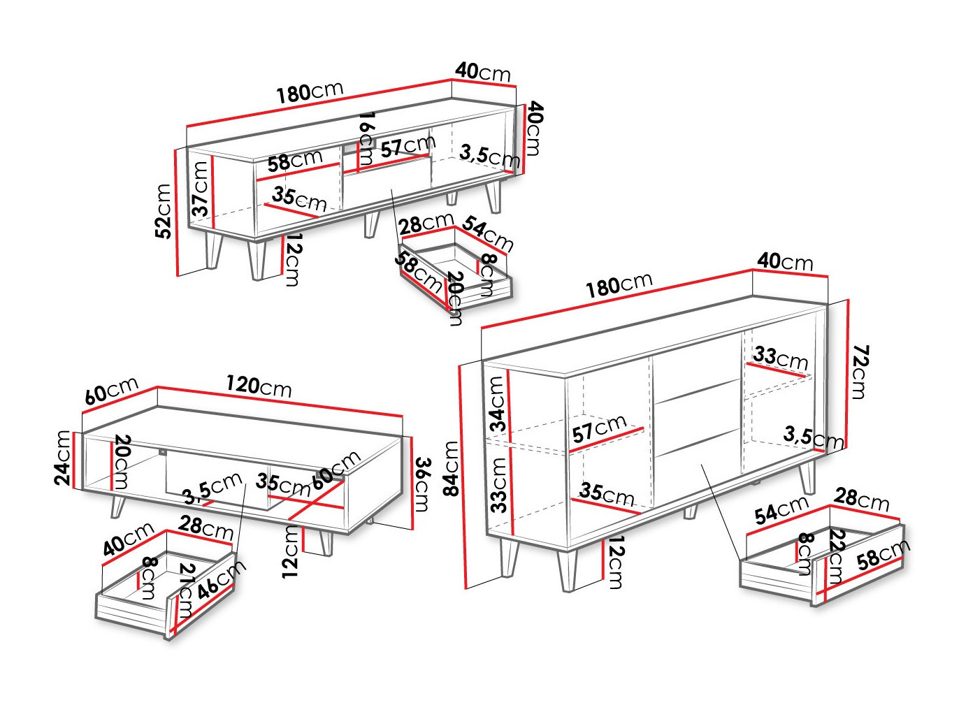 Set de living Comfivo Romtori