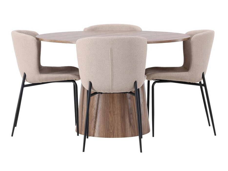 Set de dining Dallas 4257 (Bej + Negru)