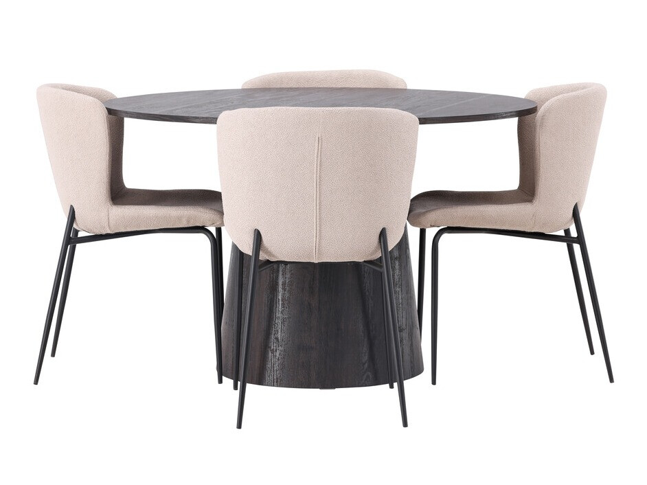 Set de dining Dallas 4257 (Bej + Negru)