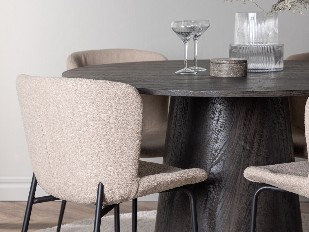 Set de dining Dallas 4257 (Bej + Negru)