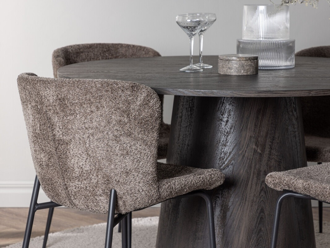 Set de dining Dallas 4257 (Maro + Negru)