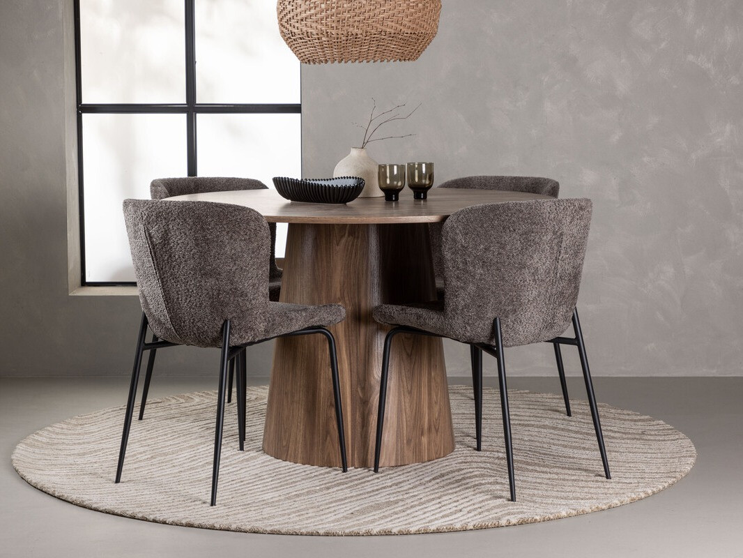 Set de mese Dallas 4257 (Maro + Negru)
