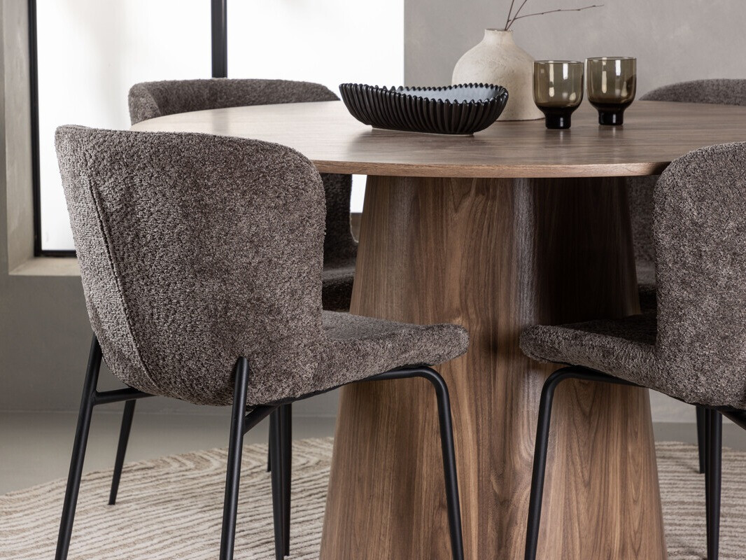 Set de mese Dallas 4257 (Maro + Negru)