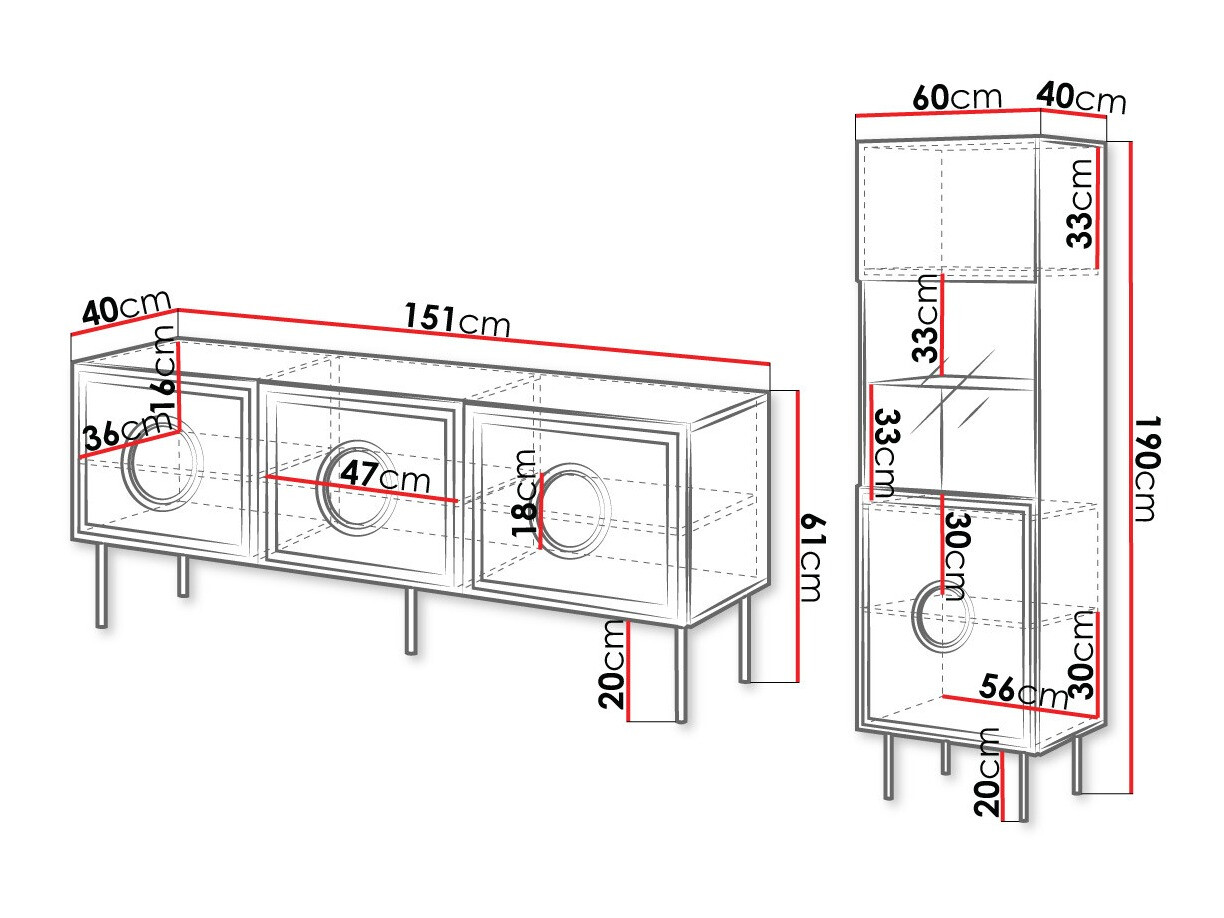 Set de living Domromi 105