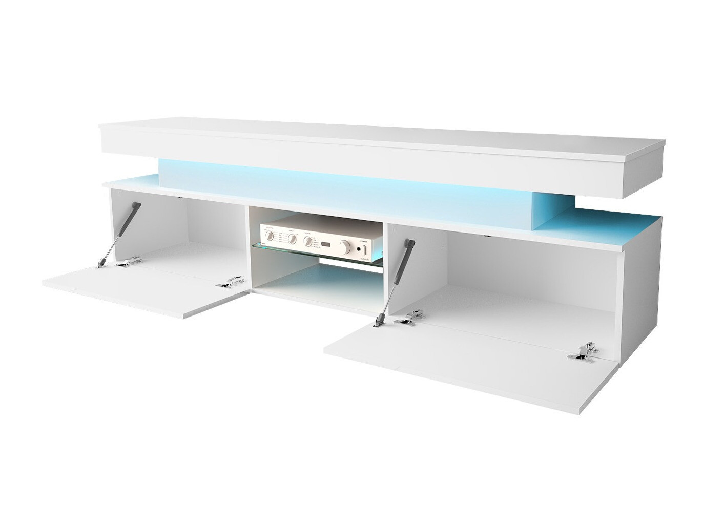 Set de living Monfero (Negru + Negru lucios)