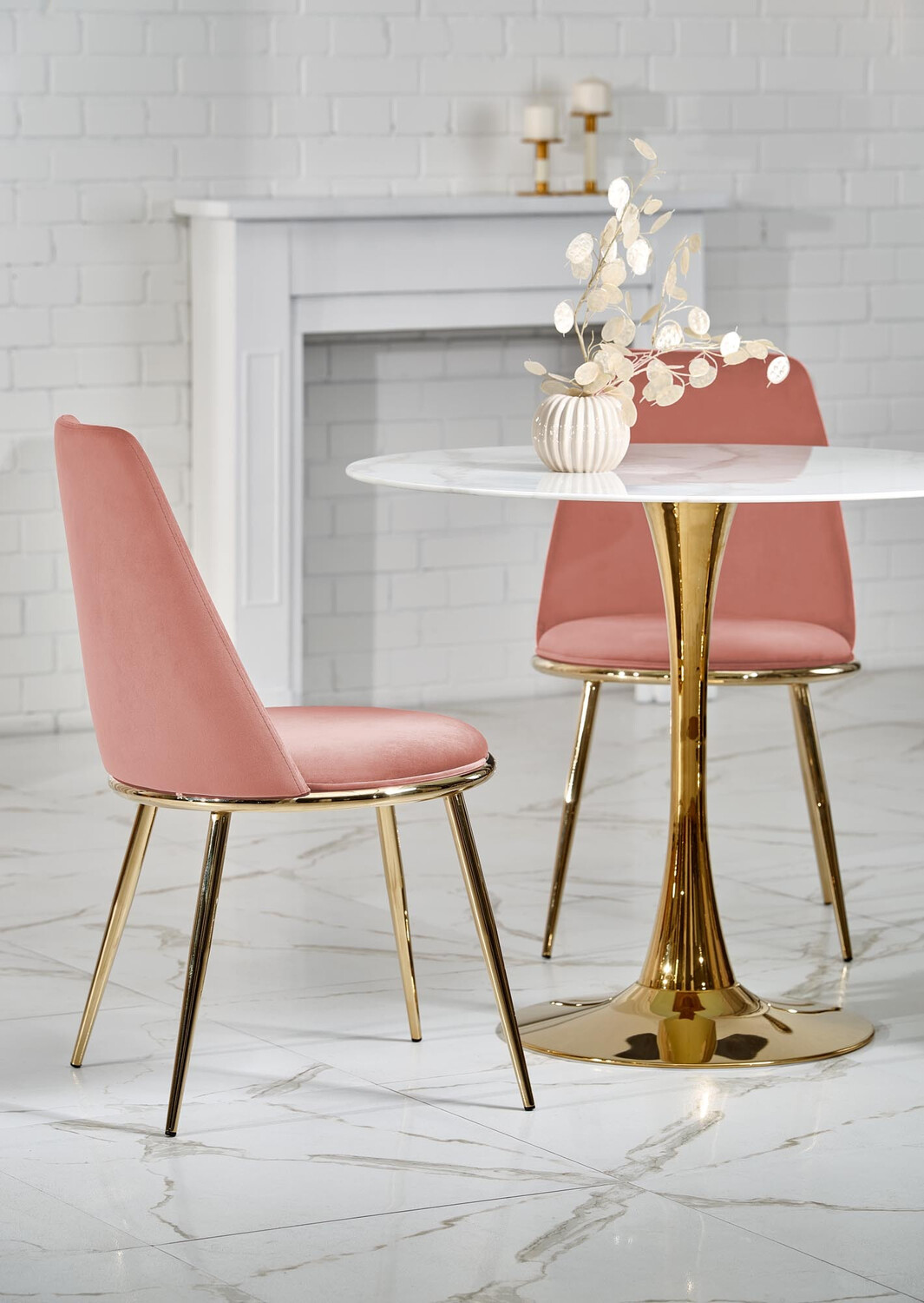 Scaun Houston 1327 (Roz deschis + Auriu)