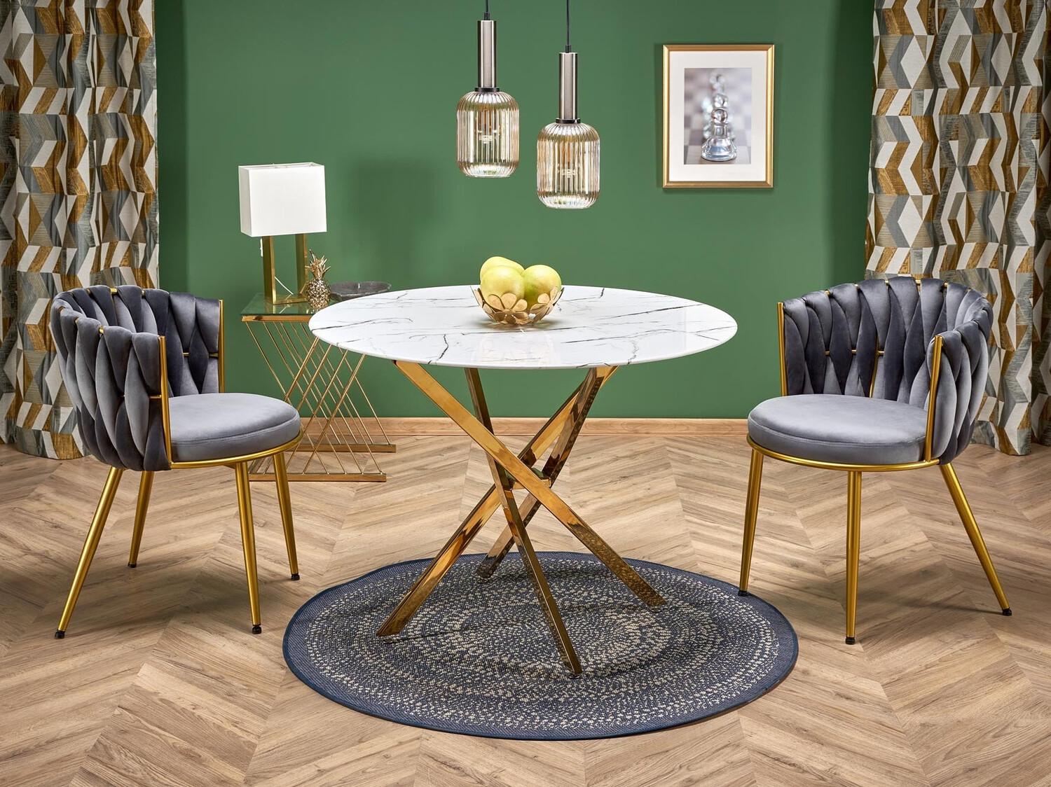 Scaun Houston 1506 (Gri + Auriu)
