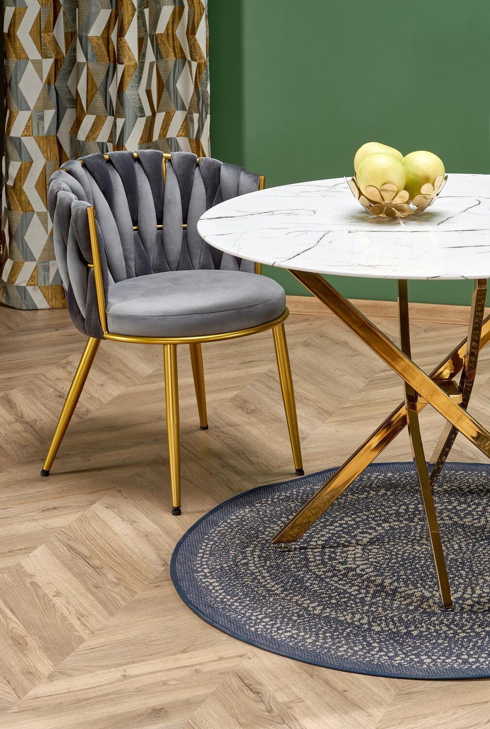Scaun Houston 1506 (Gri + Auriu)