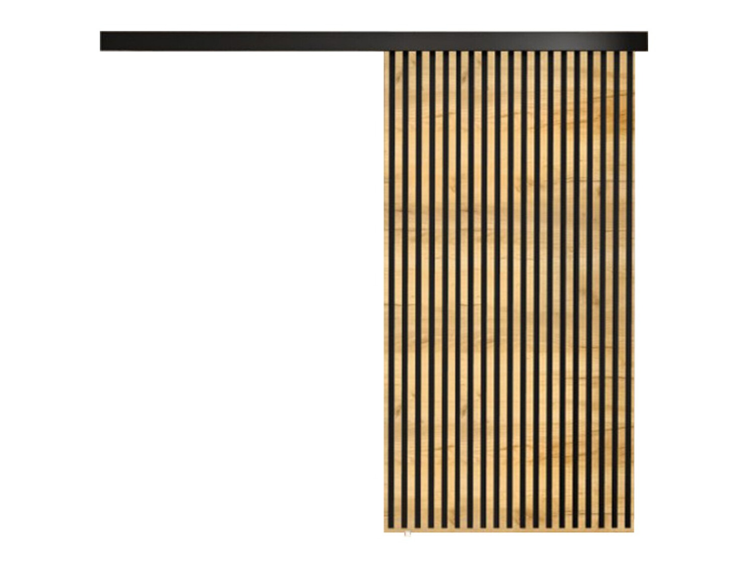 Uși glisante Dover 204 (Stejar Craft auriu + Negru)