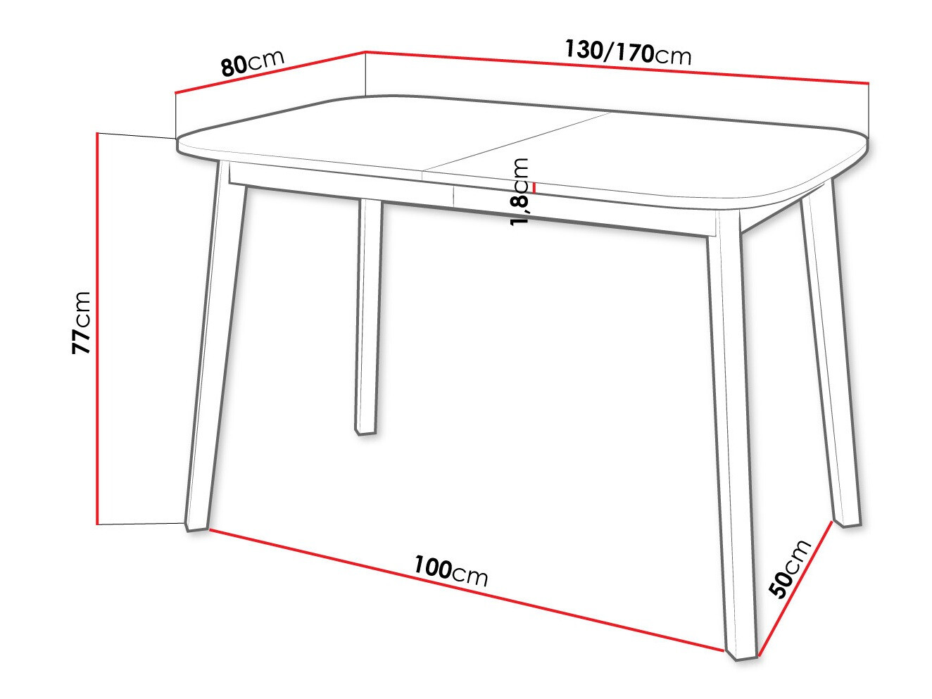 Masă Edmond 110 (Stejar Craft auriu + Negru)
