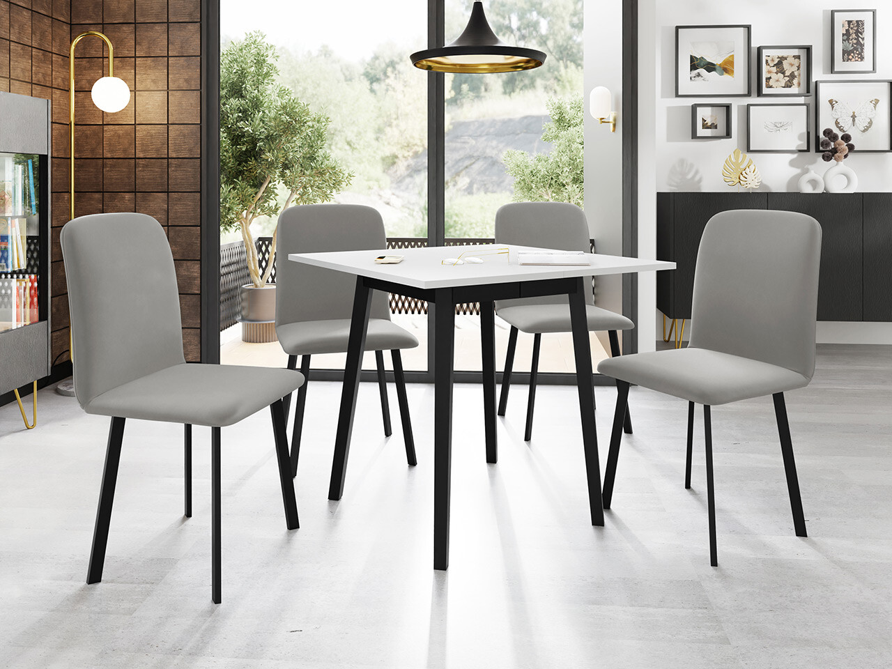 Set de dining Edmond 116 (Amor Velvet 4318)