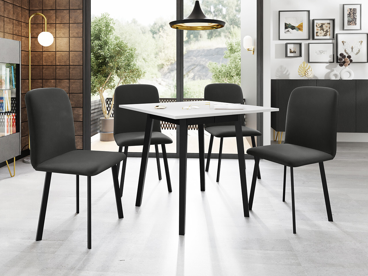 Set de dining Edmond 116 (Amor Velvet 4321)