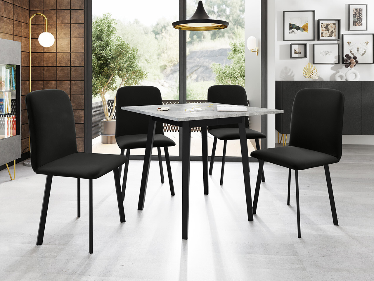 Set de dining Edmond 116 (Amor Velvet 4322)