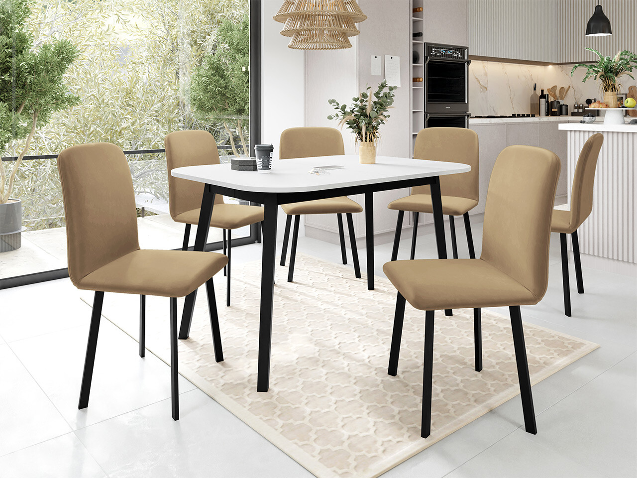 Set de dining Edmond 117 (Amor Velvet 4302)