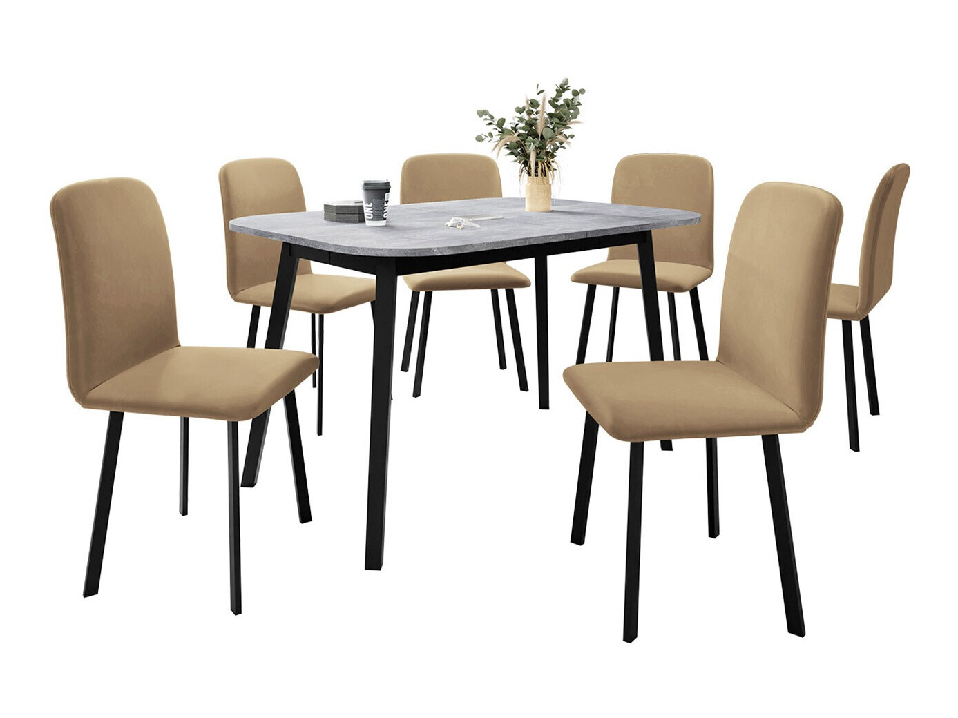 Set de dining Edmond 117 (Amor Velvet 4302)