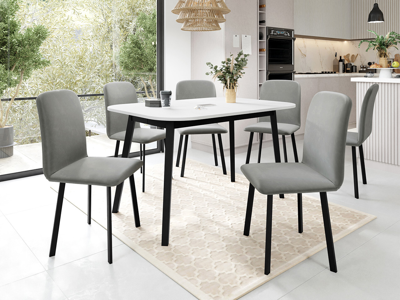 Set de dining Edmond 117 (Amor Velvet 4318)