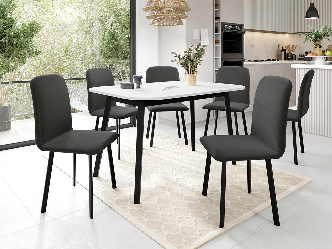 Set de dining Edmond 117 (Amor Velvet 4321)