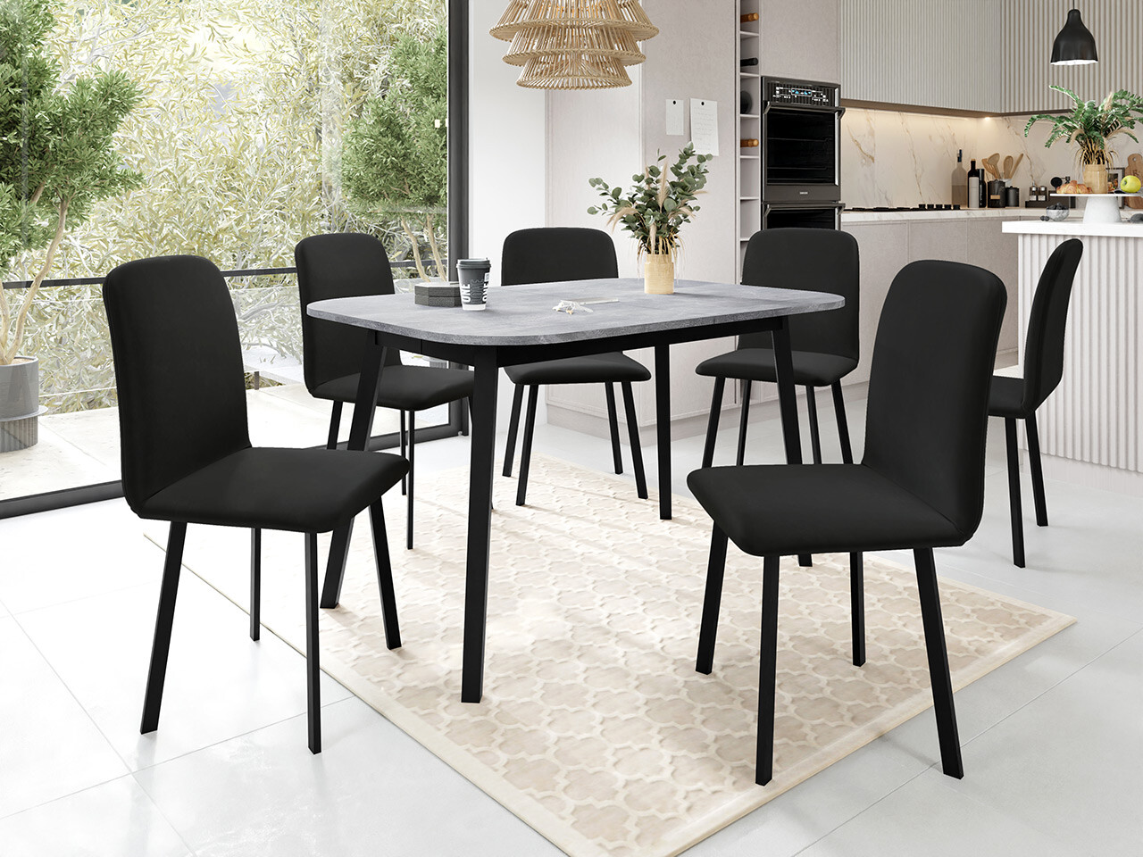 Set de dining Edmond 117 (Amor Velvet 4322)