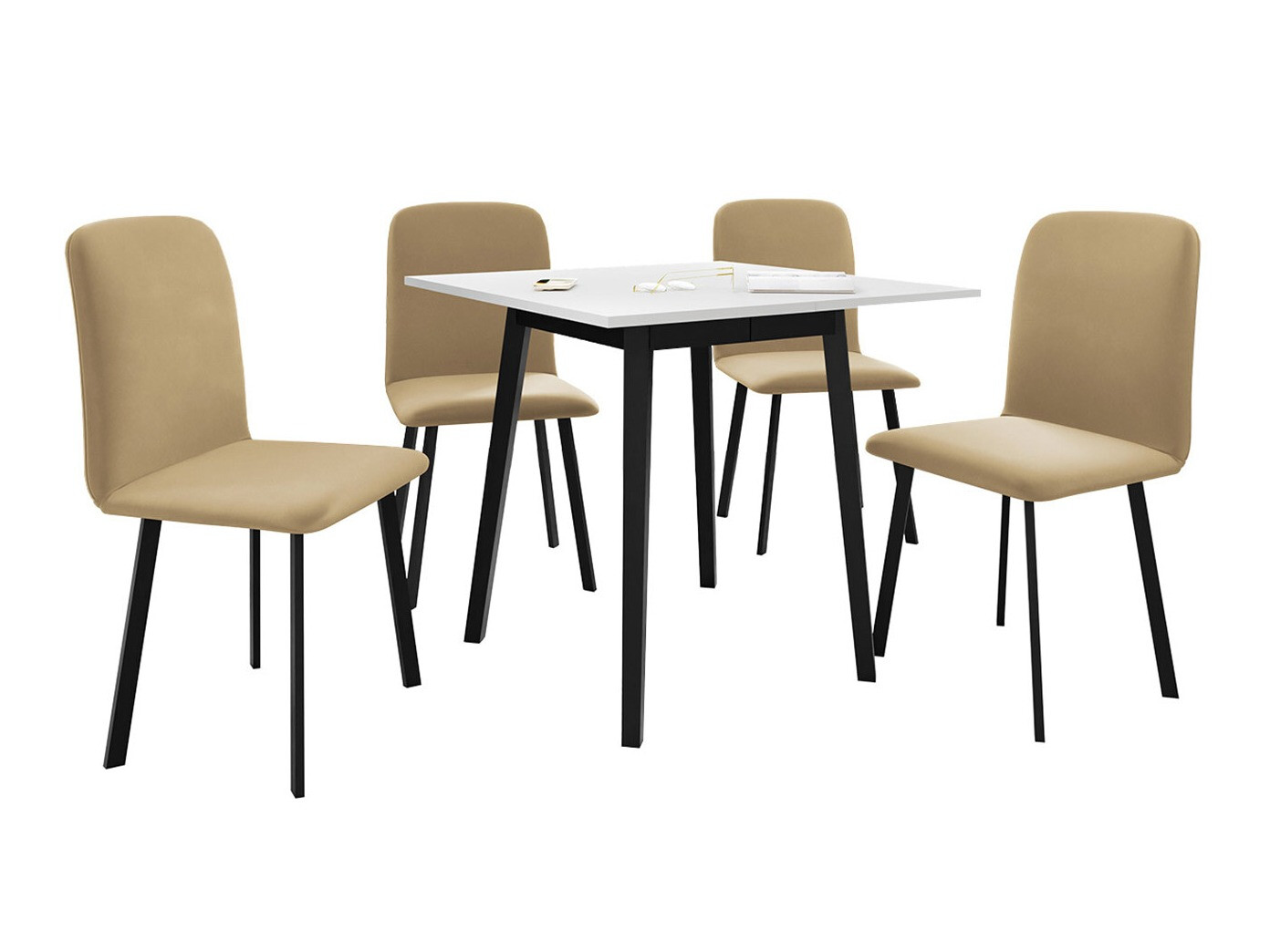 Set de mese Edmond 116 (Alb + Negru)