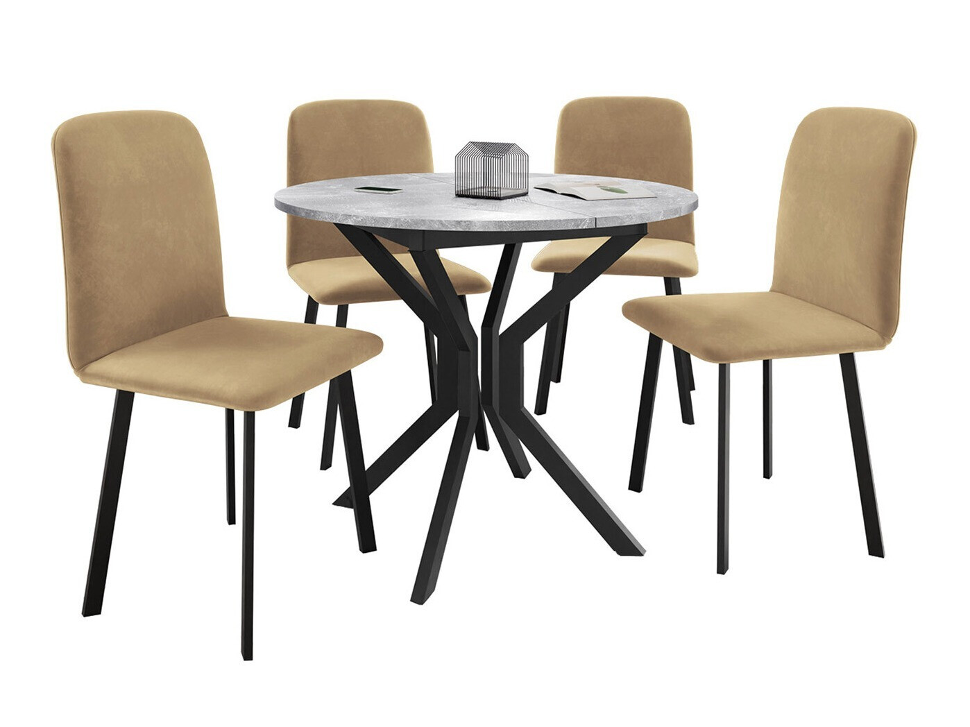 Set de dining Edmond 118 (Amor Velvet 4302)