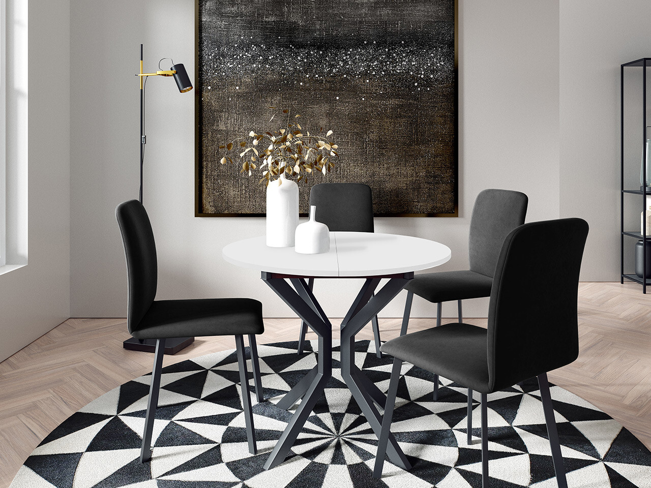 Set de dining Edmond 118 (Amor Velvet 4321)