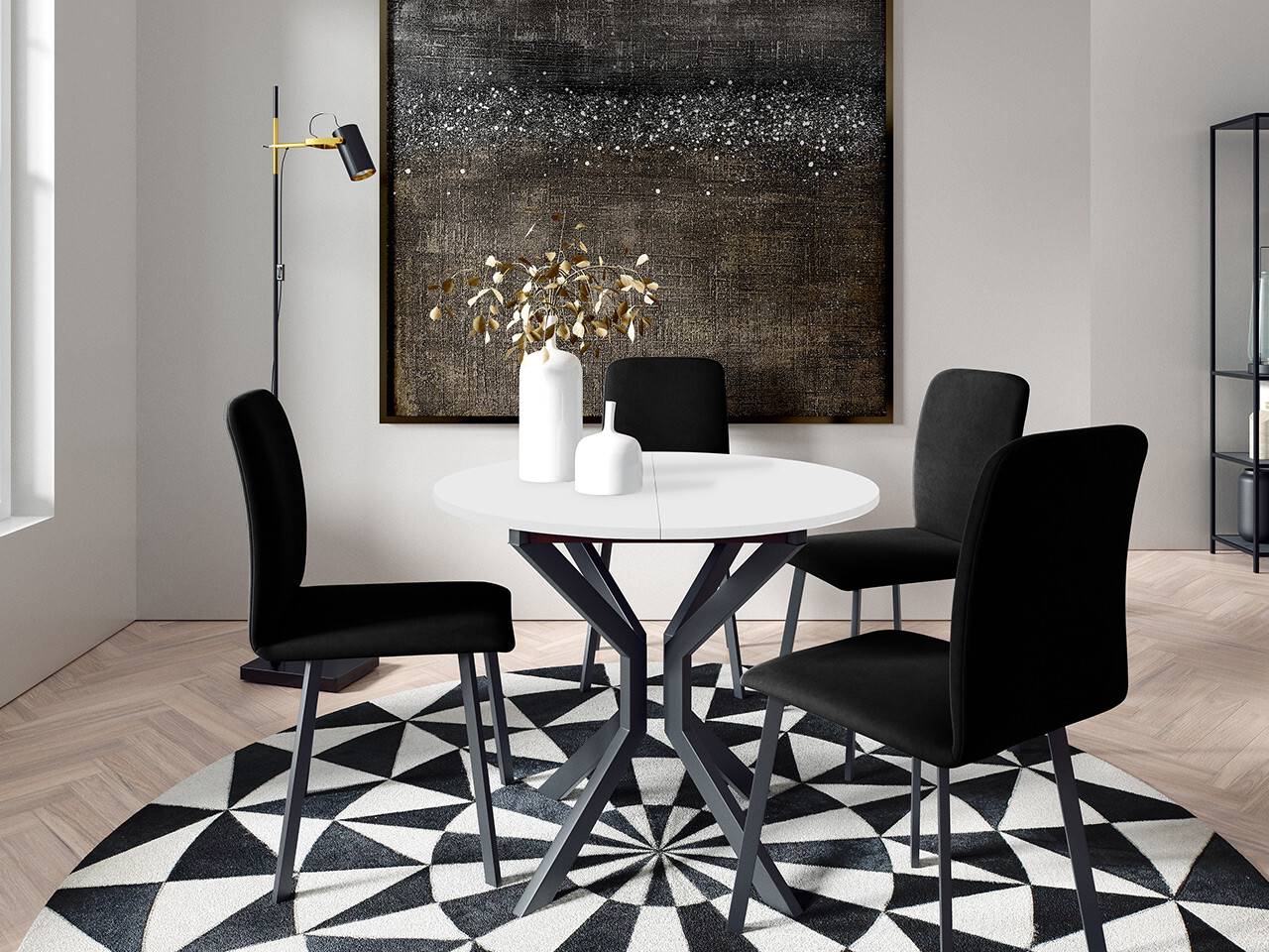 Set de dining Edmond 118 (Amor Velvet 4322)