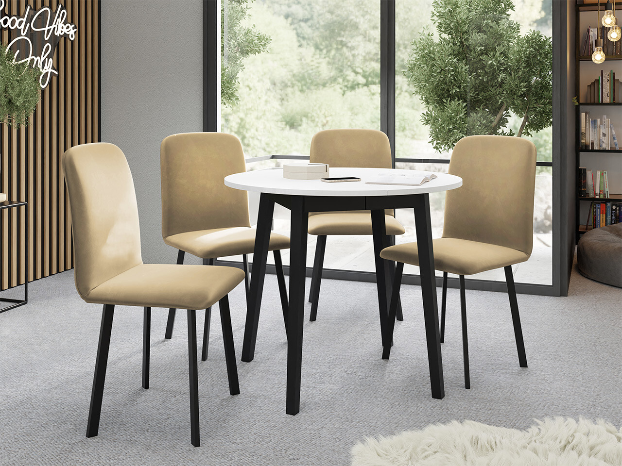 Set de dining Edmond 119 (Amor Velvet 4302)