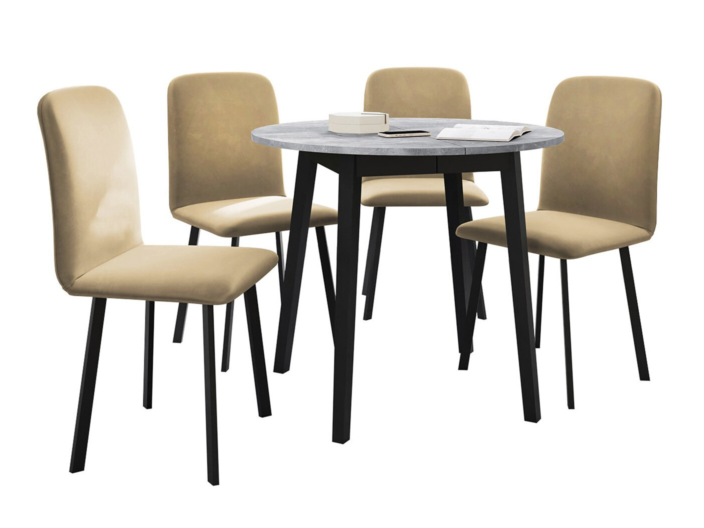 Set de dining Edmond 119 (Amor Velvet 4302)
