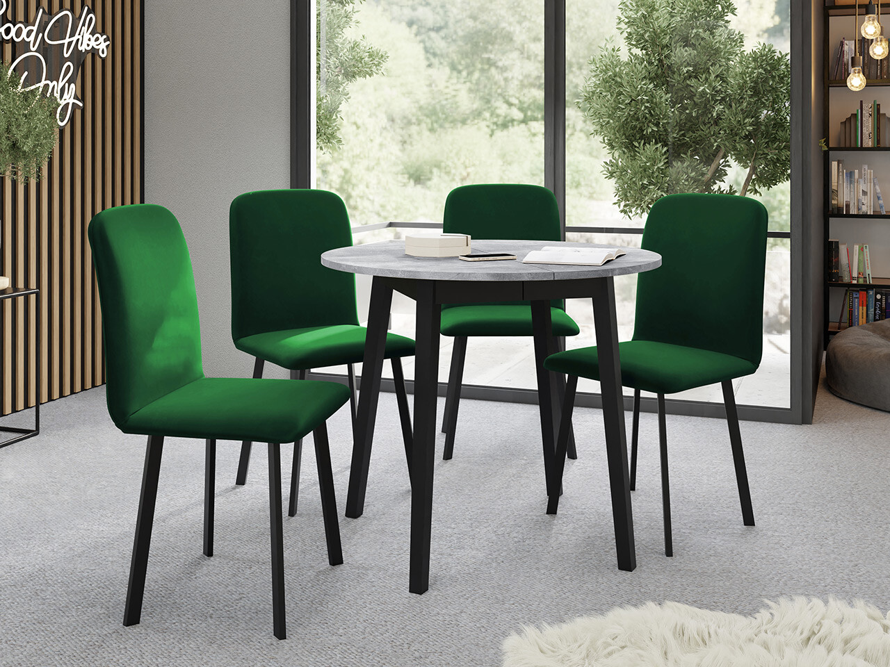 Set de dining Edmond 119 (Amor Velvet 4311)