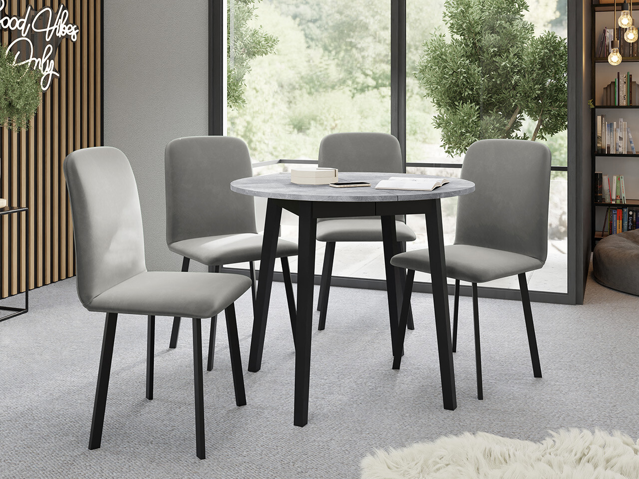 Set de dining Edmond 119 (Amor Velvet 4318)