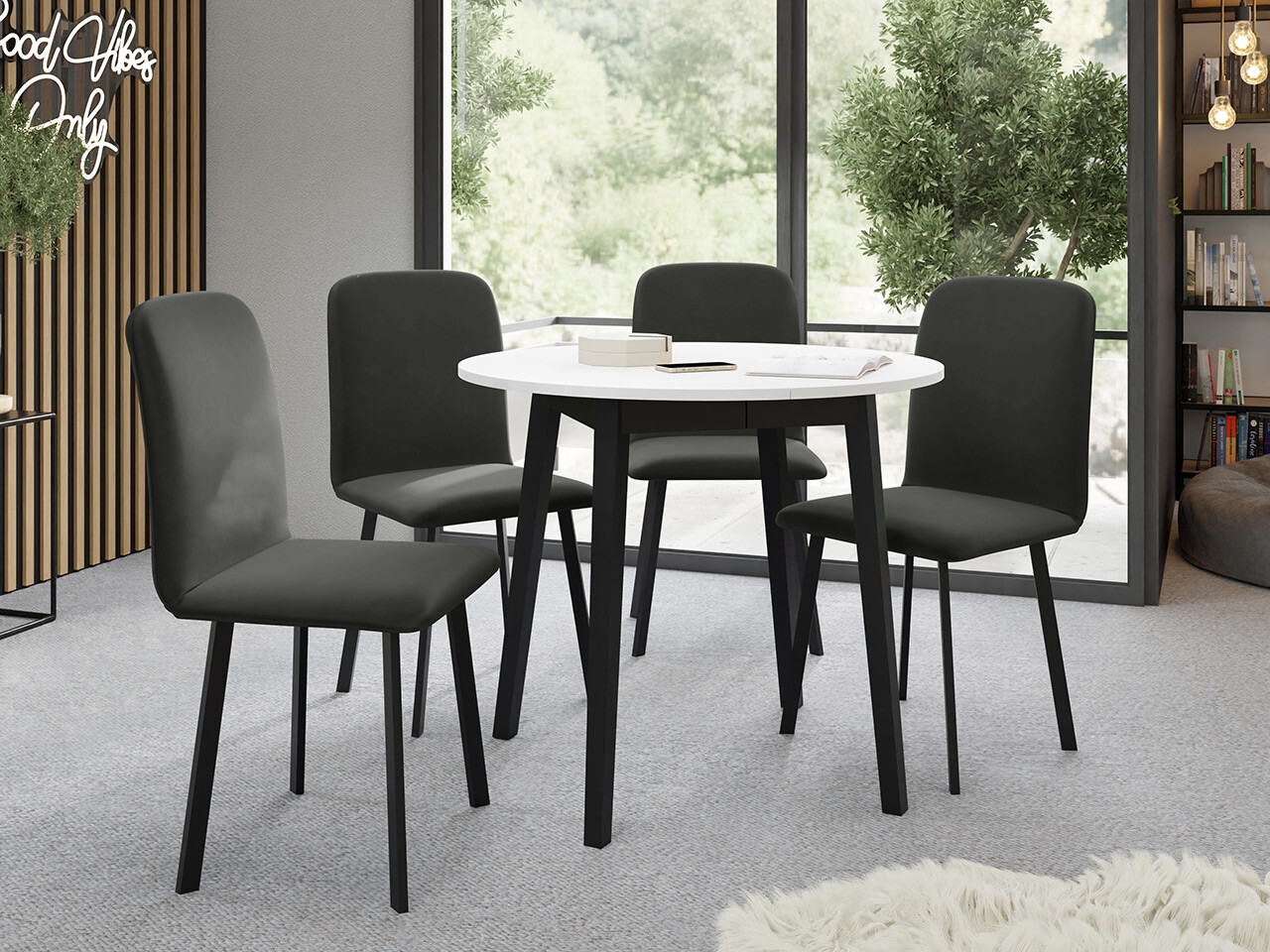Set de dining Edmond 119 (Amor Velvet 4321)