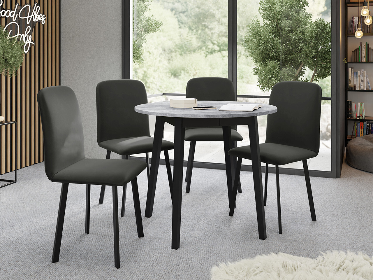 Set de dining Edmond 119 (Amor Velvet 4321)