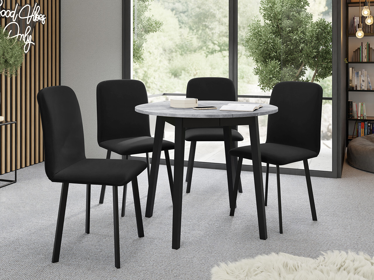 Set de dining Edmond 119 (Amor Velvet 4322)