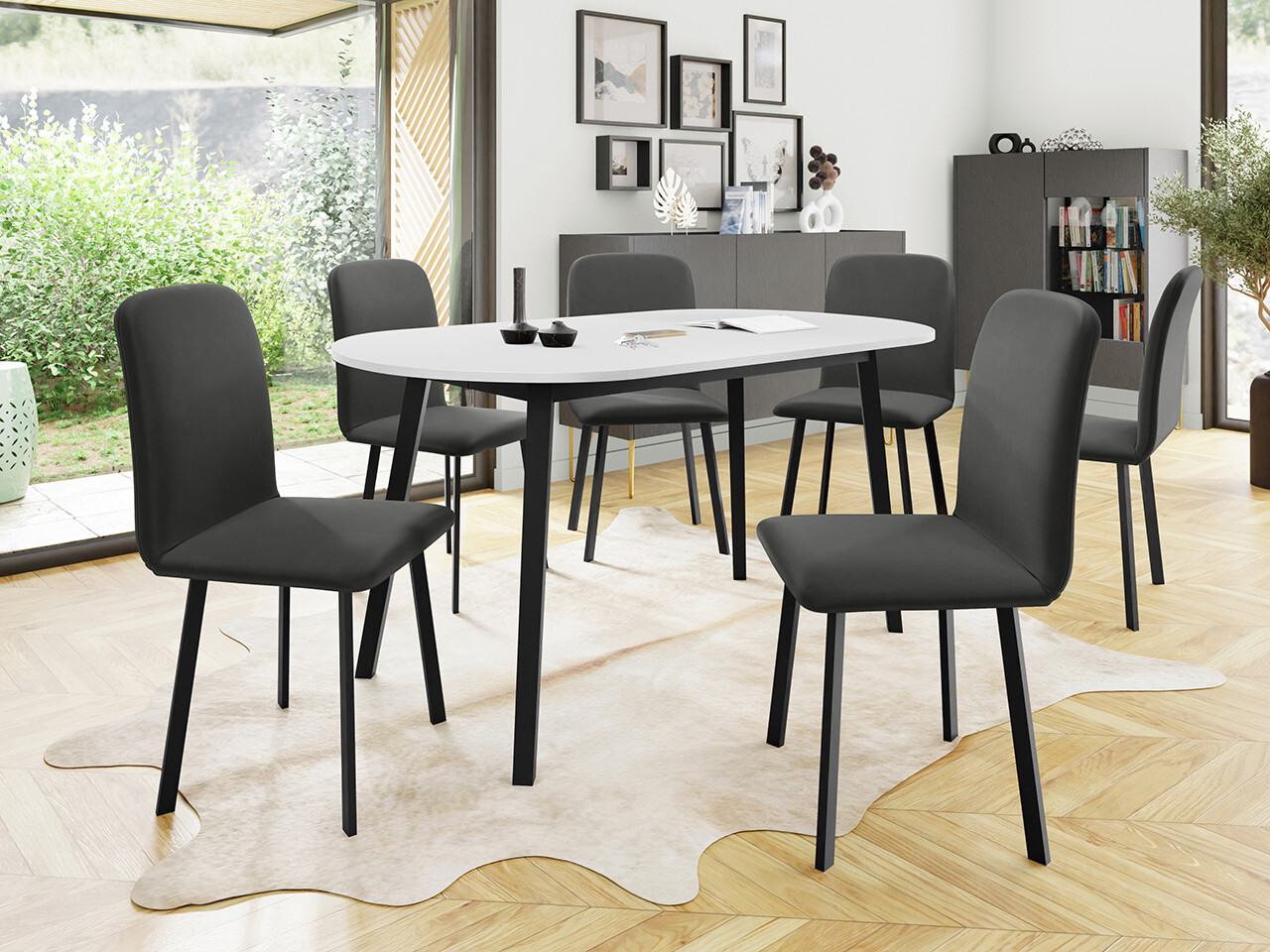 Set de dining Edmond 121 (Amor Velvet 4321)