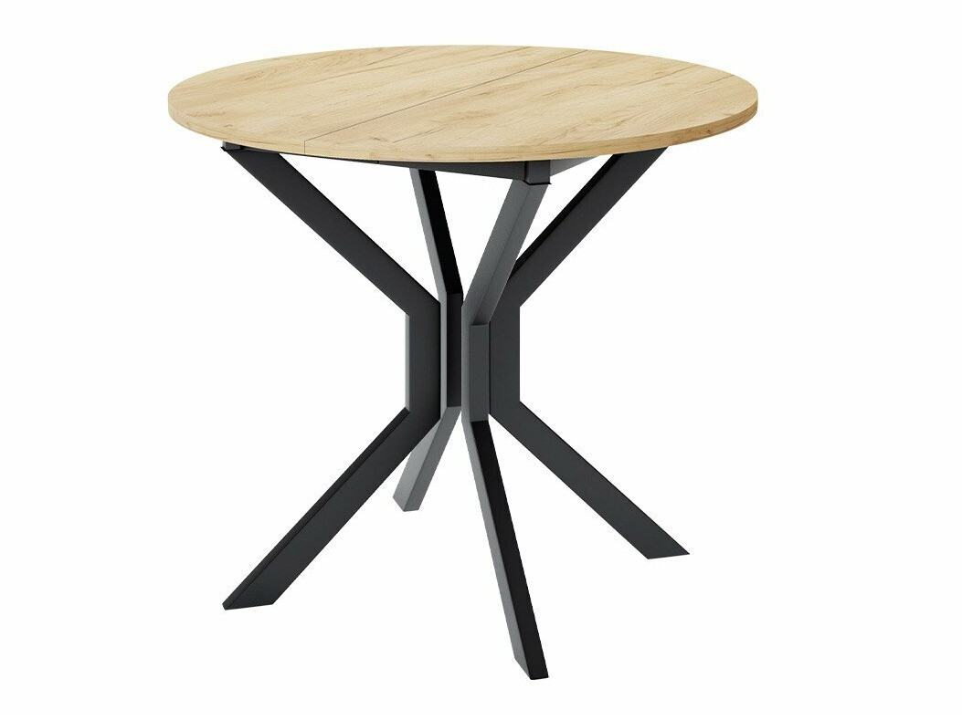 Set de mese Edmond 118 (Stejar Craft auriu + Negru)