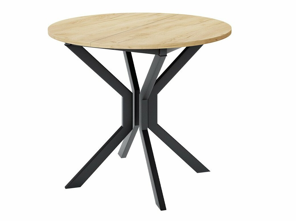 Set de mese Edmond 118 (Stejar Craft auriu + Negru)