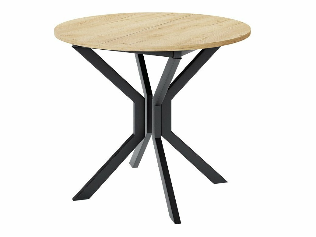 Set de mese Edmond 118 (Stejar Craft auriu + Negru)