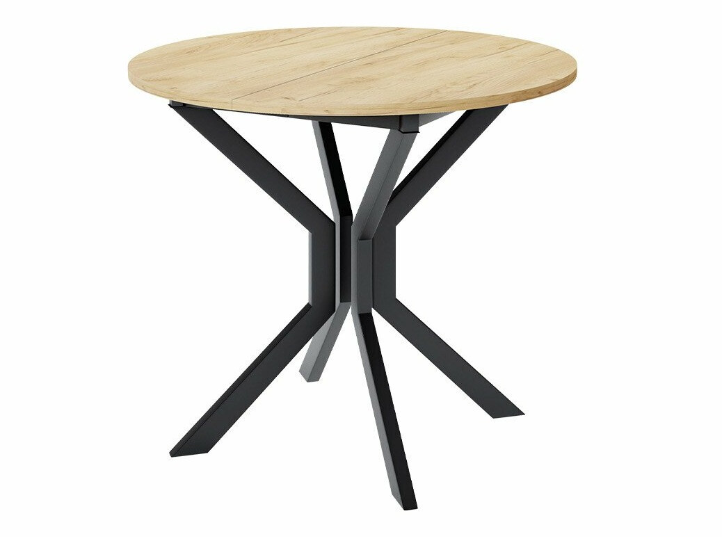 Set de mese Edmond 118 (Stejar Craft auriu + Negru)