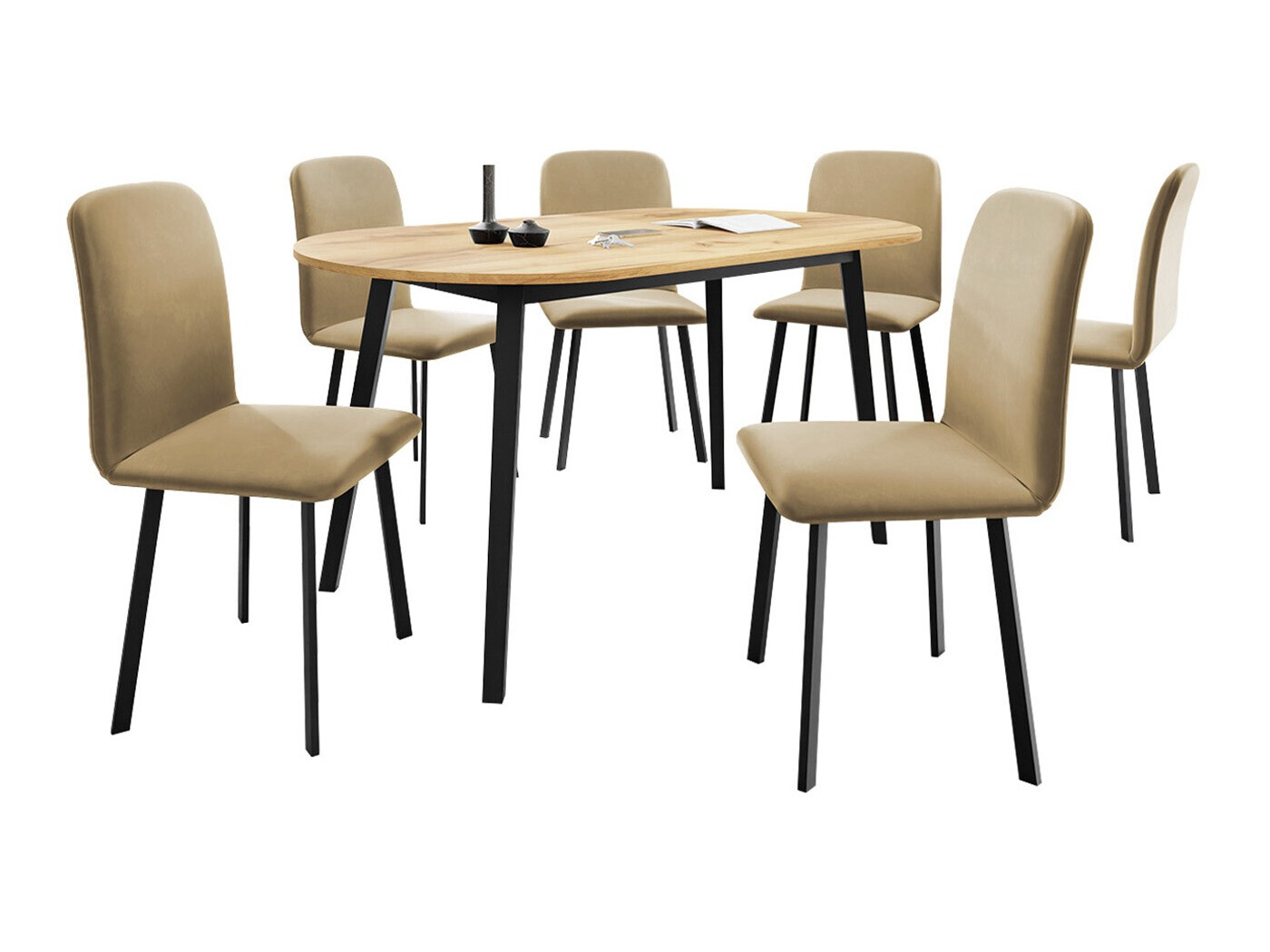 Set de dining Edmond 121 (Amor Velvet 4302)