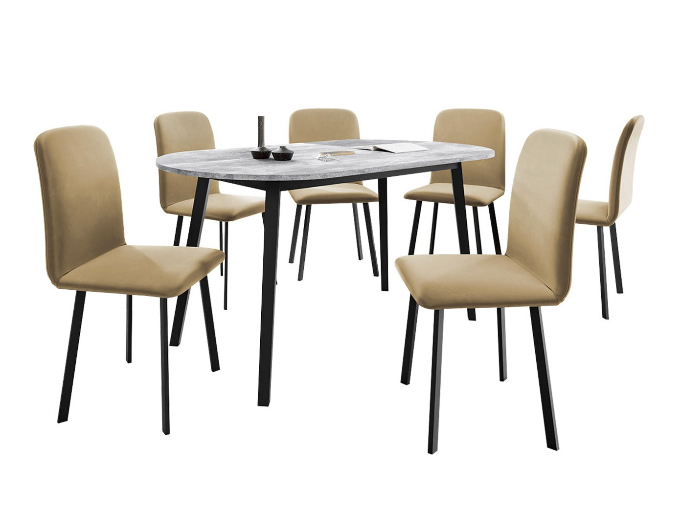 Set de dining Edmond 121 (Amor Velvet 4302)