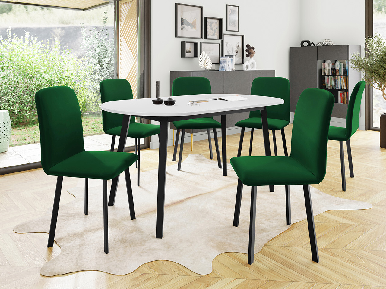 Set de dining Edmond 121 (Amor Velvet 4311)