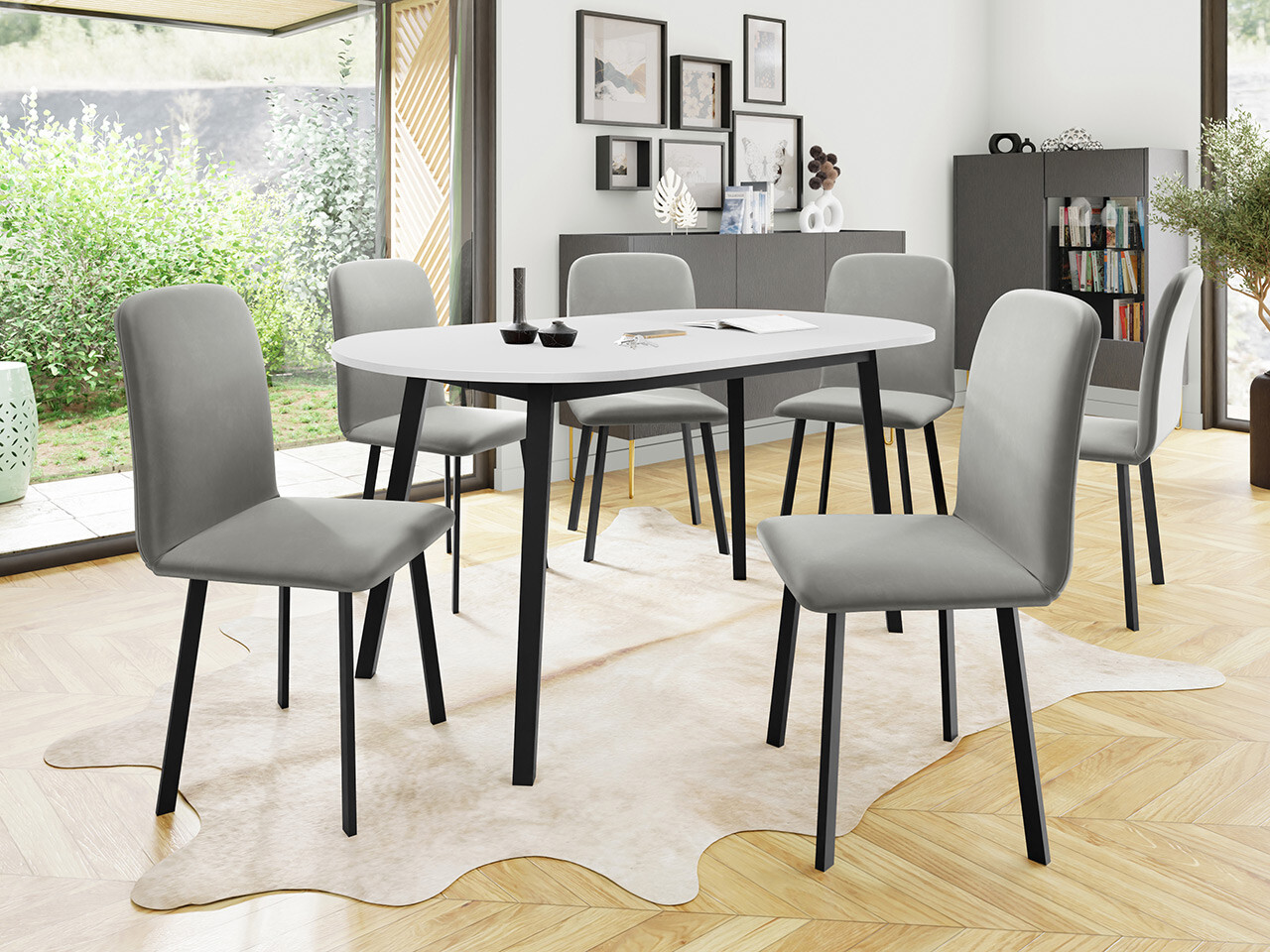 Set de dining Edmond 121 (Amor Velvet 4318)