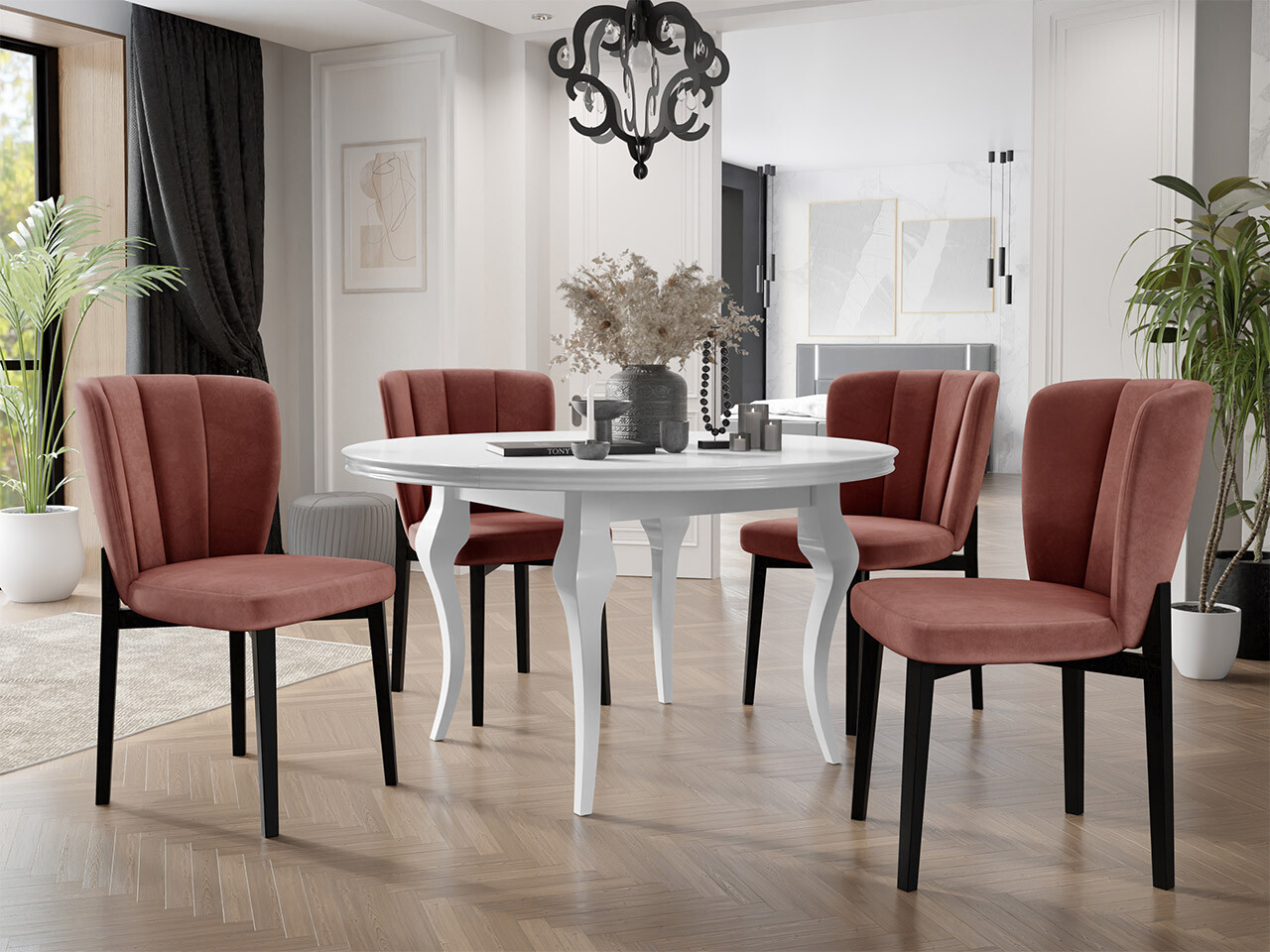 Set de dining Racine 140 (Magic Velvet 2258)