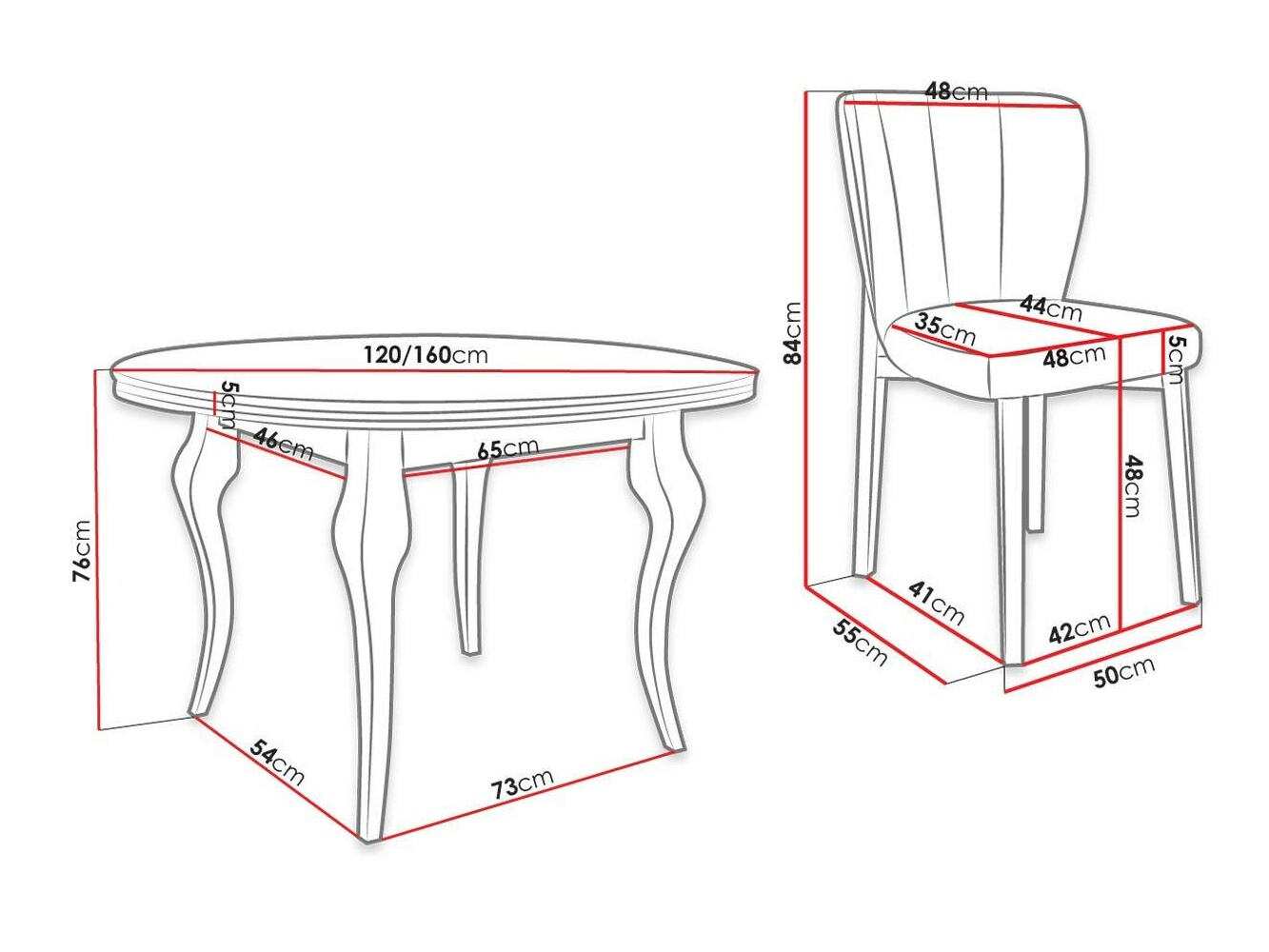 Set de dining Racine 141 (Baloo 2085)
